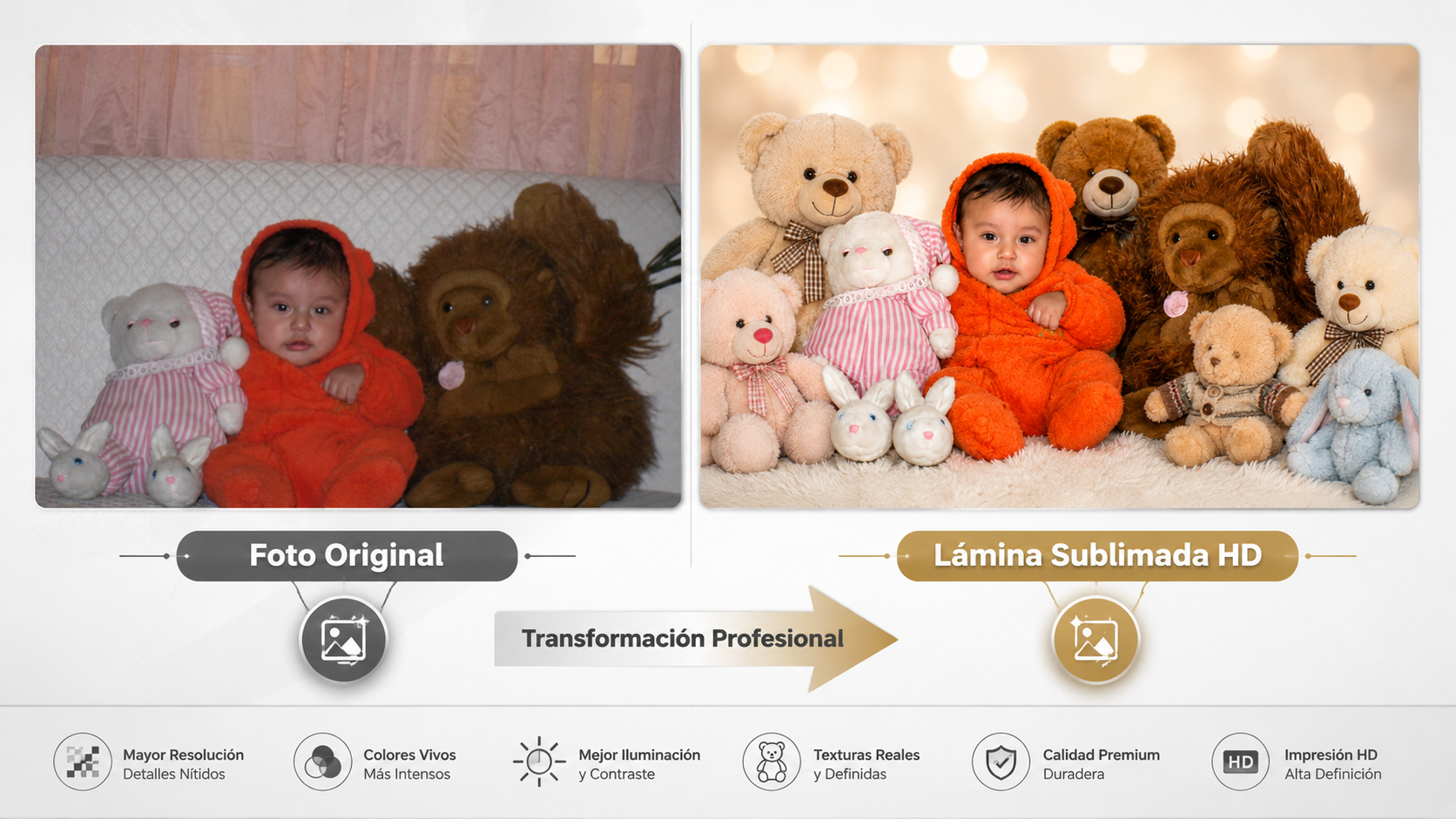 Lámina fotográfica en aluminio