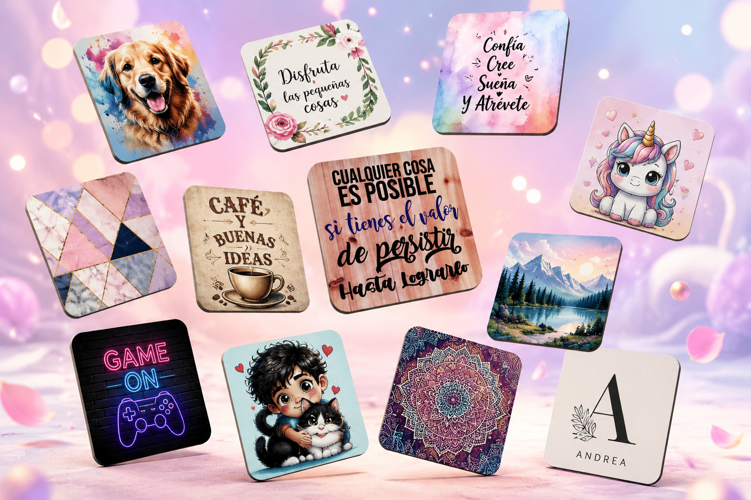 Soportes para vasos personalizados